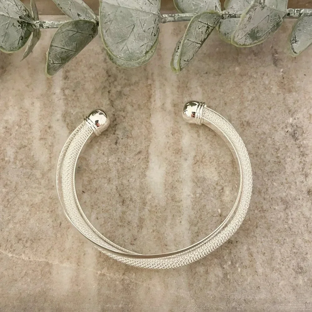 925 Sterling Silver Cuff Bracelet Large Statement Bracelet Silver Cuff Bangle